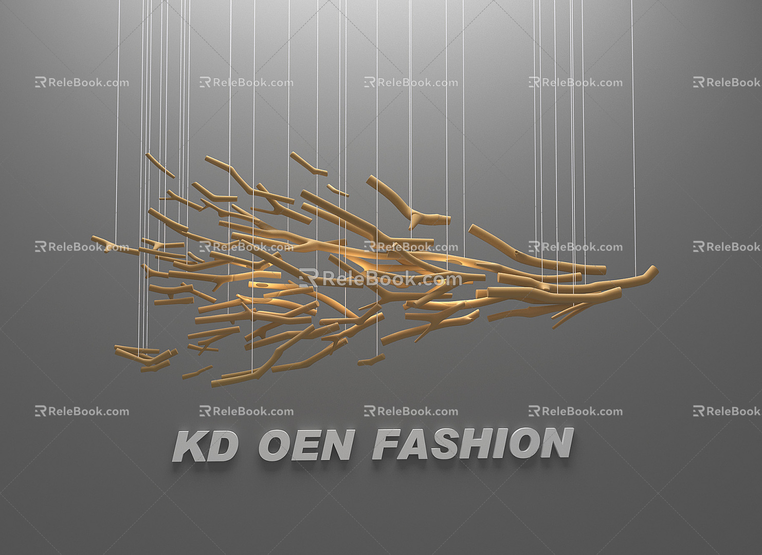 Modern Chandelier Branch Chandelier Branch Decoration 3d model