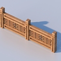 Railing Guardrail Fence 3d model