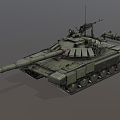 T72B3 main battle tank Soviet tank Russian tank heavy tank low face number low model simple model game sub-era film and television level realism 3d model