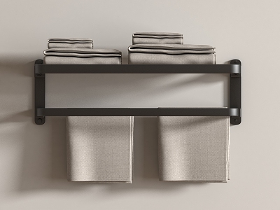 Modern towel rack 3d model