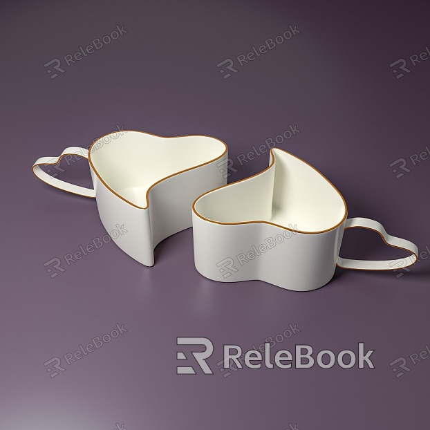 Love ceramic cup model