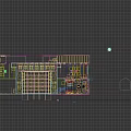 Elegant Office Interior With Wooden Bookshelves Sofas Office Desk Chairs Rug Ceiling Beams And Lighting