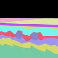 Cross Section of Geological Analysis Bottom Information Profile 3d model