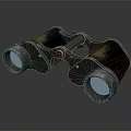 Vintage Binoculars With Classic Metal Design For Commercial Surveillance Equipment Use