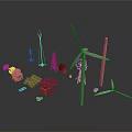 Renewable Energy Technology Models With Wind Turbines And Solar Panels