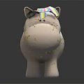 White Unicorn Doll With Rainbow Mane Tail And Golden Glitter Details