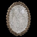 Vintage Brass Lace Mirror 3d model