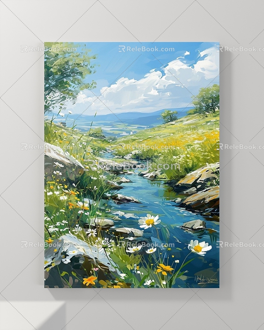 Decorative Painting Animal Painting Landscape Painting Abstract Painting Figure Painting 3d model