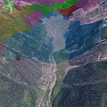Scenic Mountain Valley Landscape With Snow Capped Peaks Lush Green Vegetation And Winding Streams