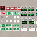 Various Fire Safety Equipment Including Alarms Exit Signs Detectors And Call Points