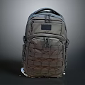 Military Style Tactical Backpack With Multiple Compartments Durable Webbing And Zippered Pockets 3d model