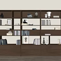Modern Bookshelf Simple Bookshelf 3d model