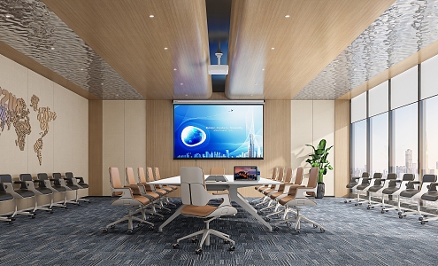 Modern Conference Room 3d model