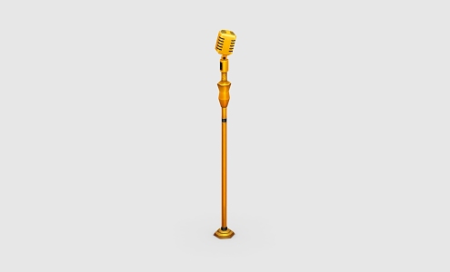 cartoon microphone cartoon microphone 3d model