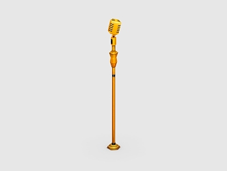 cartoon microphone cartoon microphone 3d model