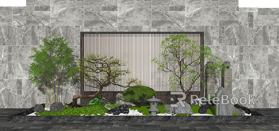 New Chinese style landscape sketch landscape sketch landscape wall model