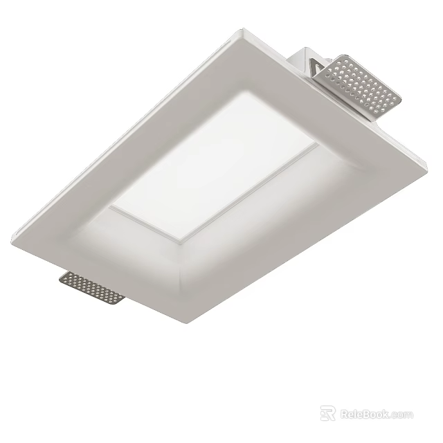 Modern Recessed Downlight Spotlight With Aluminum Frame For Home Interior Bright Lighting 3d model 