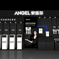 Display Shelves With Angel Water Purifiers For Whole House Purification Exhibition