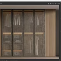 Modern Wardrobe Design Featuring Glass Mesh Doors Hanging Clothes Storage Shelves And Lighting