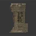Ancient Stone Structures In Modern Setting With Tall And Short Brick Details 3d model