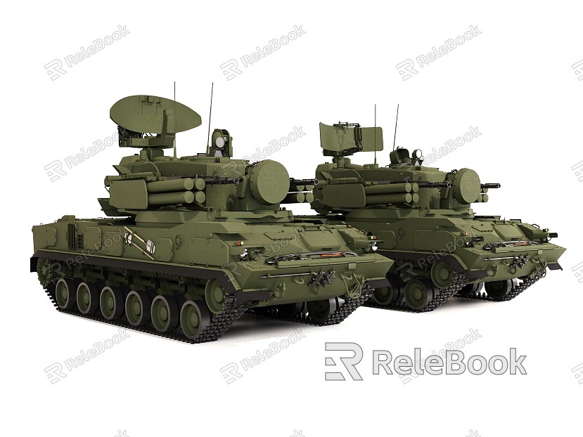 Tungus 2S6 anti-aircraft vehicle model