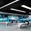Control Center Dispatching Command Center Digital Intelligence Center Intelligence Center Iron and Steel Metallurgy Monitoring Room Large Screen Visualization Digital Twin Data Center 3d model