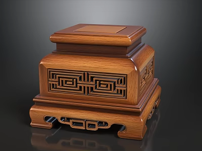 Elegant Chinese Solid Wood Sofa Tea Table Combination With Exquisite Traditional Carved Retro Designs 3d model