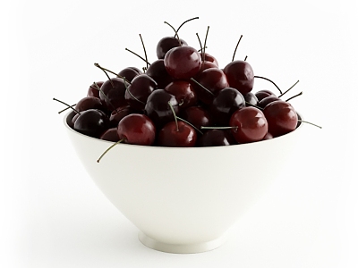 Fruit Cherry Fruit Plate 3d model