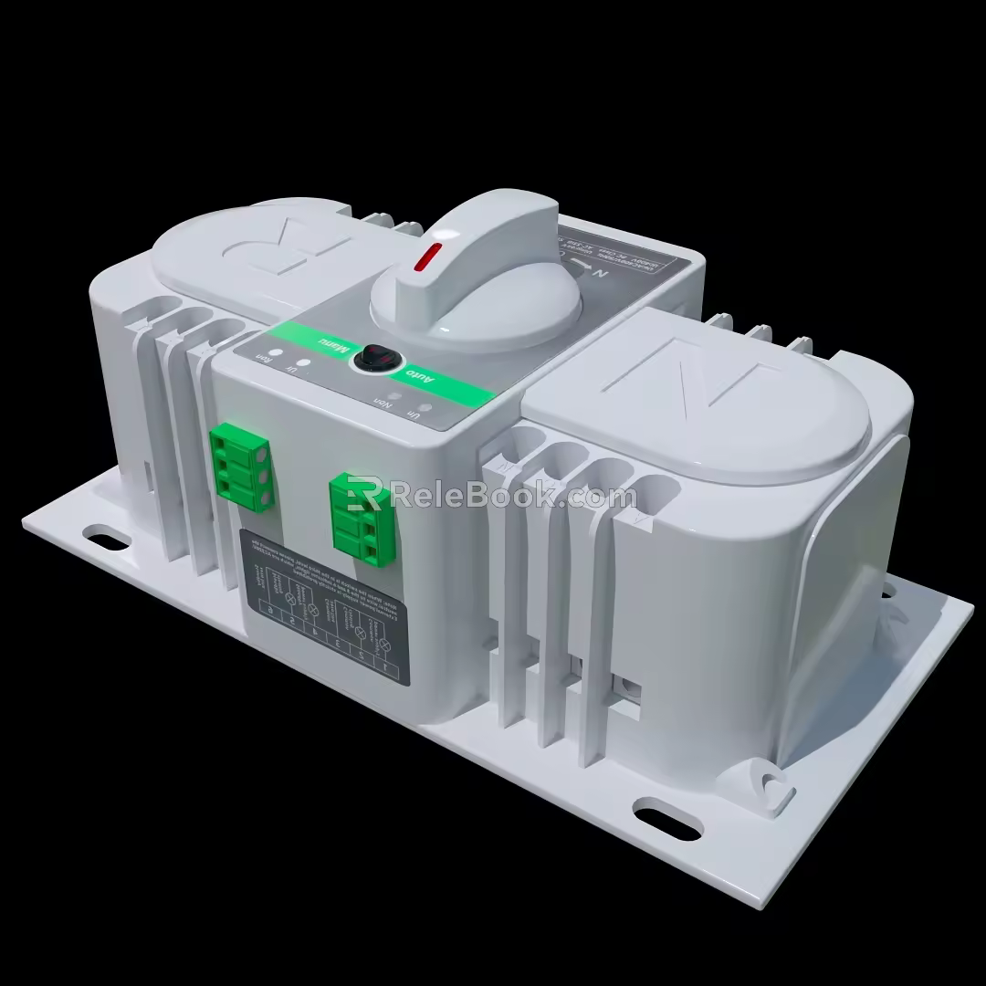 Dual Power Transfer Switch-Power Switch-Smart Switch 3d model