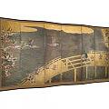Japanese Screen Folding Screen 3d model