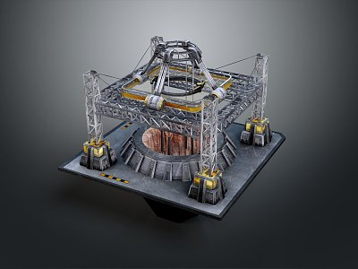 Modern Mining Equipment Mining Camp Mining Mine Factory Camp model