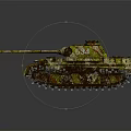 Military Tank With Camouflage Paint Tracks Turret And Detailed Exterior Design