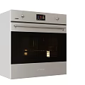 Modern Built In Kitchen Appliances With Digital Display And Stainless Steel Design