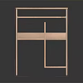 Light Wood Storage Shelf With Modern Design Multiple Open Shelves And Compartments