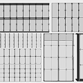 Modern Floor to Ceiling Windows With Glass Grid Panels And Sleek Metal Frames Design