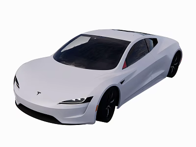 Modern Roadster Tesla 3d model Modern Roadster Tesla 3d model