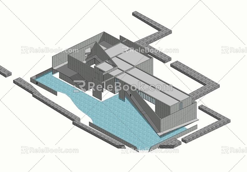 Tadao Ando Senguchi Art Museum model