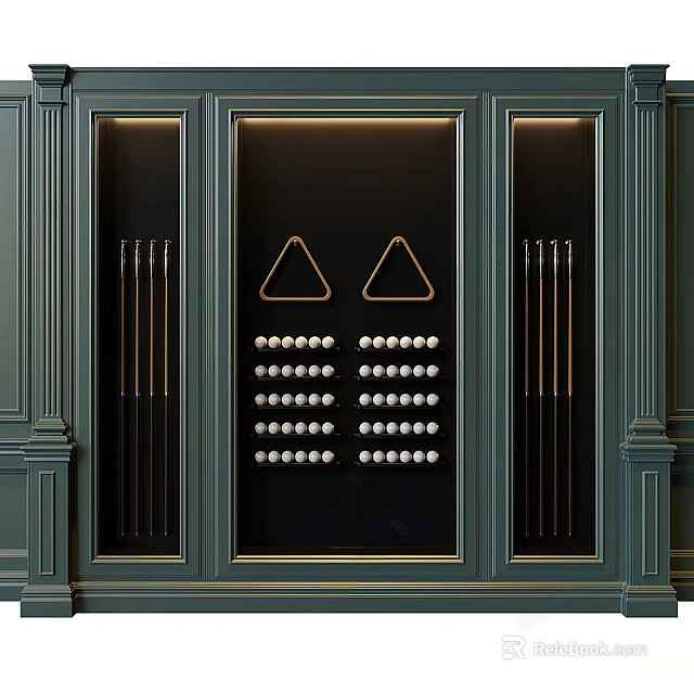 Modern Entryway Console Cabinet And Side Cabinet With Glass Doors And Metal Accents Design 3d model 