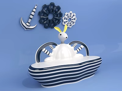 Modern Children's Stool Children's Rest Stool 3d model Modern Children's Stool Children's Rest Stool 3d model