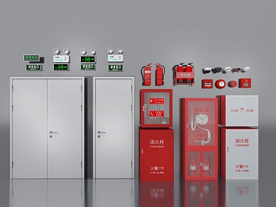 modern fire fighting equipment fire equipment fire door model