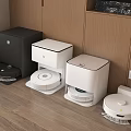 Modern sweeping robot 3d model