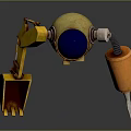 Robot Assistant Small Robot Butler Robot Butler Figure Game Figure 3d model