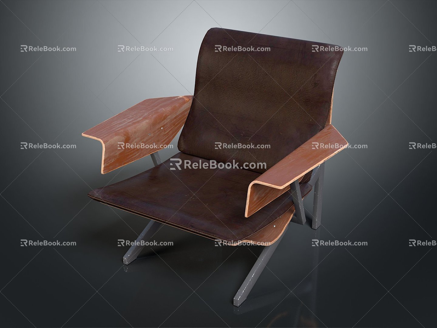 Chair Chair Armchair Backrest Chair Single Chair Wood Chair Plastic Chair Wood Chair Plastic Chair Furniture 3d model