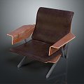 Chair Chair Armchair Backrest Chair Single Chair Wood Chair Plastic Chair Wood Chair Plastic Chair Furniture 3d model