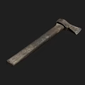 Axe Cutting Axe Life Utensils Old Axe Farm Tools 3d model