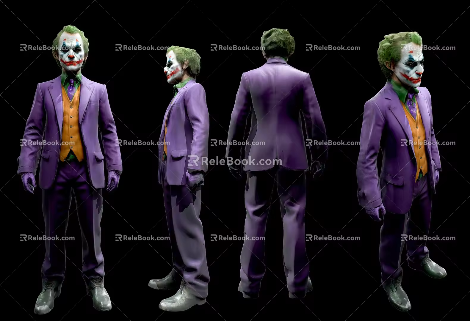 Modern Joker Character Virtual Character Arthur Joker Joker Batman Joker Joker Character Ornaments 3d model