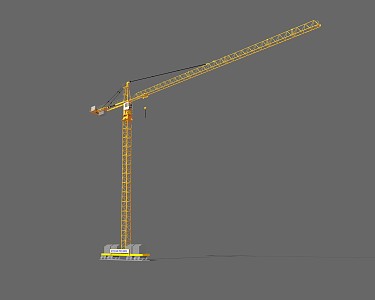 Modern tower crane equipment Large equipment Building mobile 3d model