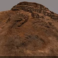 Rugged Rocky Terrain With Natural Geological Formations And Eroded Surfaces