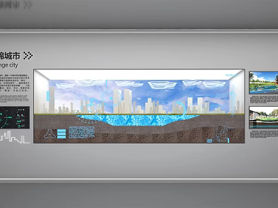 Urban City Planning Background Wall With 3D Model And Modern Architecture 3d model