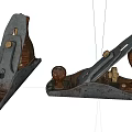 Modern wood planer woodworking tools push planer 3d model
